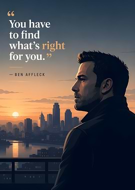Ben Affleck Inspirational Quote