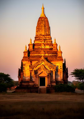 Golden Temple at Sunset