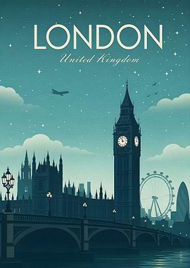 London Skyline at Night