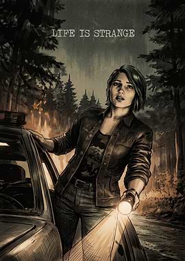 Life is Strange Alex Chen with Flashlight