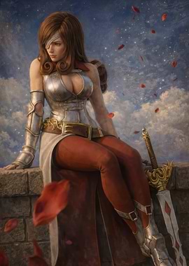 Fantasy Warrior Woman with Sword