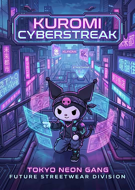 Kuromi Cyberpunk Tokyo Streetwear