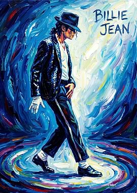 Michael Jackson Billie Jean Painting