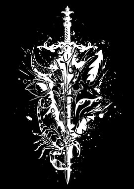 Tribal Sword and Scorpion