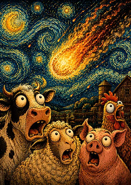 Farm Animals React to Meteor Shower