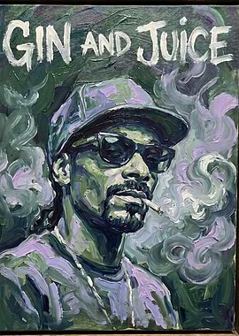 Snoop Dogg Gin and Juice Painting
