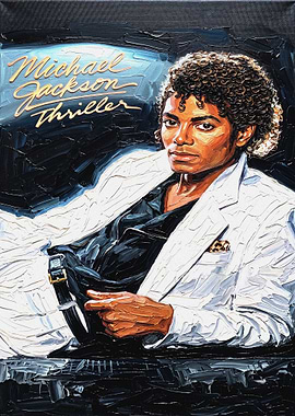 Michael Jackson Thriller Painting