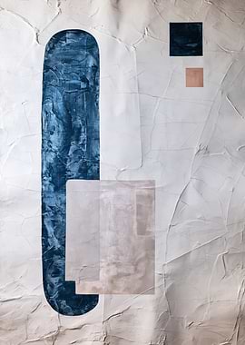Abstract textured art with geometric shapes
