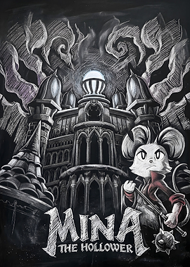 Mina The Hollower Chalk Art