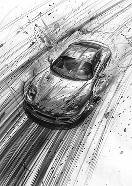 Dynamic Car Illustration