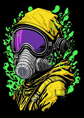 Gas mask radioactive
