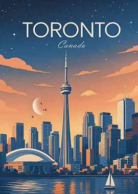 Toronto Skyline at Dusk