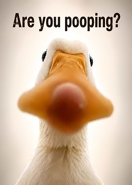 Are you pooping? Duck Art