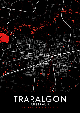 Traralgon Dark Map