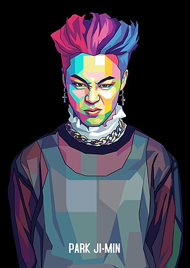 Park Ji-Min Pop Art Portrait