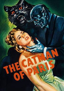 The Catman of Paris Vintage Poster