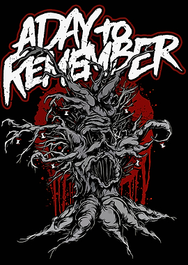 A Day To Remember Tree Skull Logo