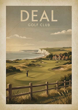 Deal Golf Club Vintage Poster