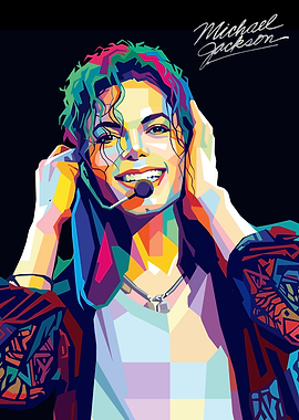Michael Jackson Pop Art Portrait