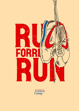 Forrest Gump Run Poster