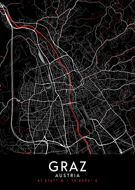 Graz Dark Map