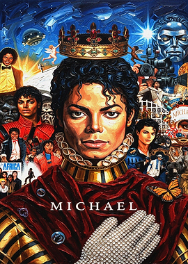 Michael Jackson King of Pop Portrait