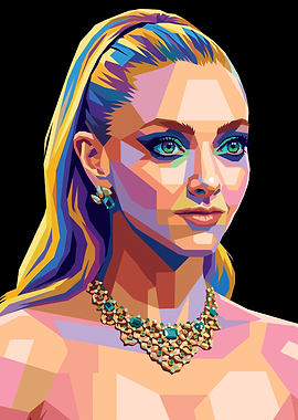 Amanda Seyfried Pop Art Portrait of