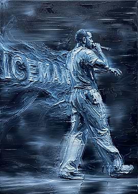 Iceman Rapper Painting