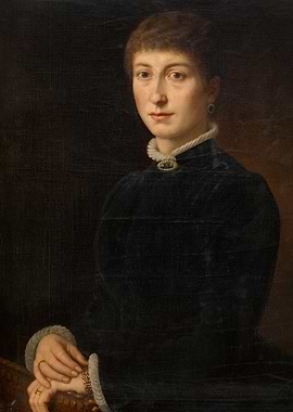 Portrait of a Woman in a Dark Dress