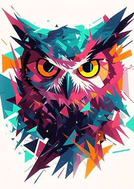 Abstract Geometric Owl