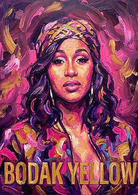 Bodak Yellow Cardi B Painting