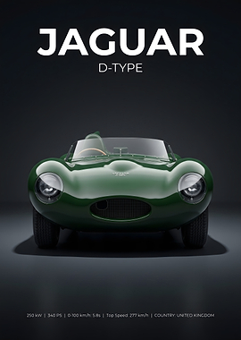 Jaguar D-Type Vintage Car