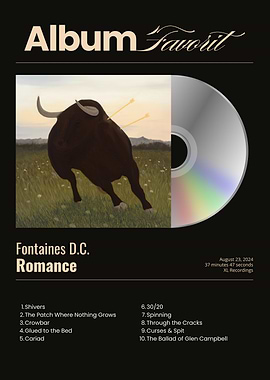 Fontaines D.C. Romance Album Cover