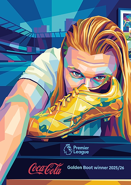 Footballer with Golden Boot