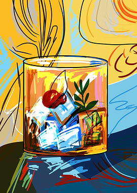 Cocktail with Cherry