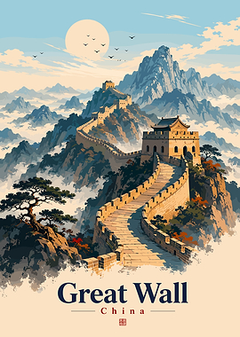 Great Wall of China Landscape