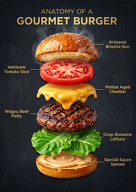 Anatomy of a Gourmet Burger