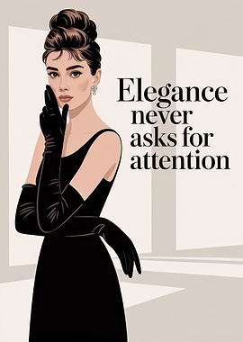 Audrey Hepburn Elegance Quote