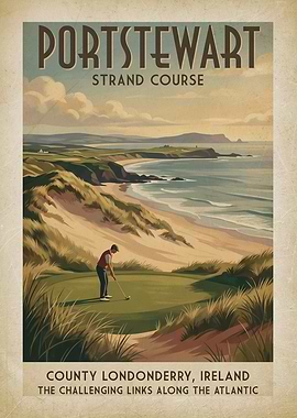 Portstewart Strand Golf Course Poster