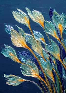 Abstract Floral Painting