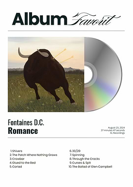 Fontaines D.C. Romance Album Cover