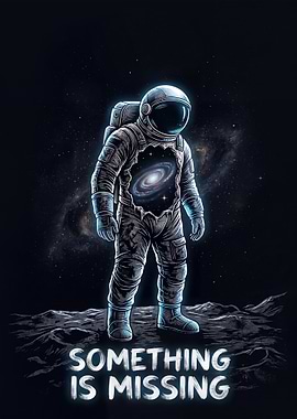 Astronaut with Galaxy in Chest