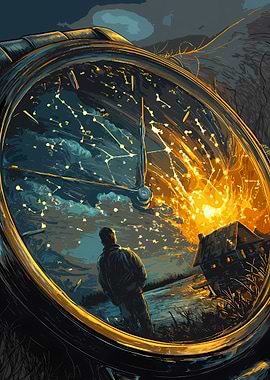 Interstellar: Man Watches Cosmic Explosion Through Watch Face