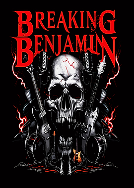 Breaking Benjamin Skull Rock Graphic