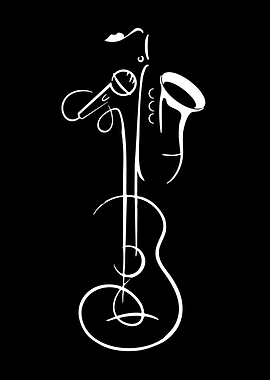 Musical Instruments Silhouette