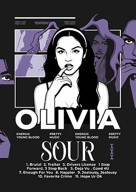 Olivia Rodrigo Sour Album Art