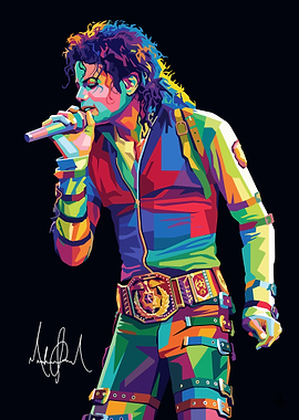 Michael Jackson Pop Art Portrait