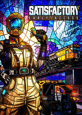 Satisfactory Early Access Game Art