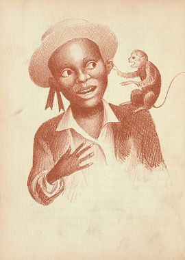 Boy with a Monkey on his Shoulder