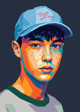 Pop Art Portrait of a Young Man